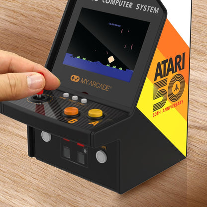 My Arcade Atari Micro Player Pro: 100 Games, 6.75" Mini Arcade Machine, Fully playable Video Game Collectible