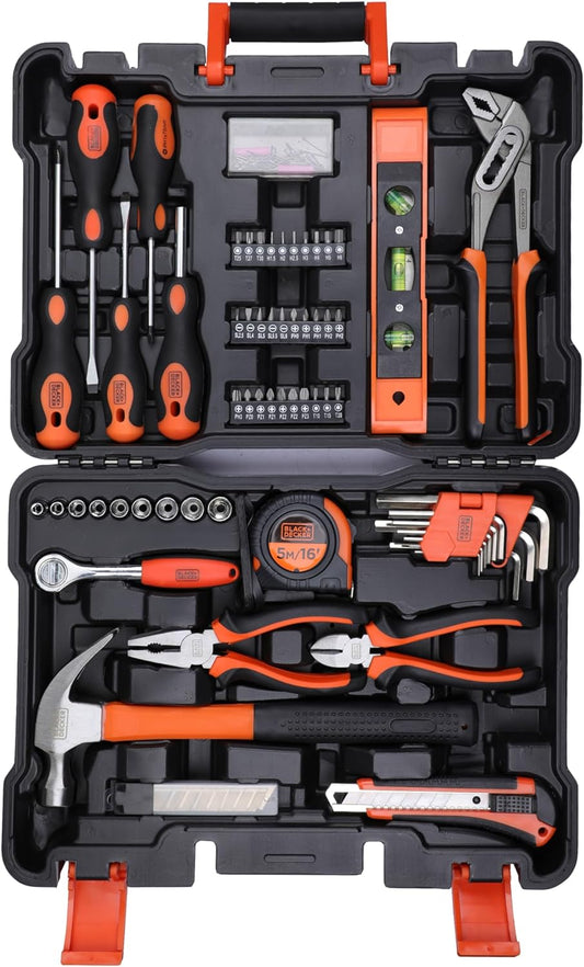 Black+Decker Professional Hand Tool Kit, Orange/Black, Bmt154C, 154 Pieces