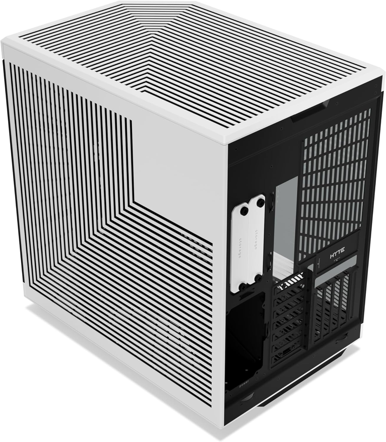 HYTE Y70 Touch Dual Chamber ATX Mid Tower Modern Aesthetic Case with Integrated 4K LCD Touchscreen - Black