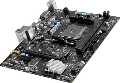 MSI B450M-A PRO MAX II ProSeries Motherboard (mATX, Supports AMD 5000/4000/3000/2000/1000 Series AM4 Processors, M.2, SATA 6G, USB 3.2 Gen 1, DDR4, HDMI/DVI, 2.5Gbps LAN)