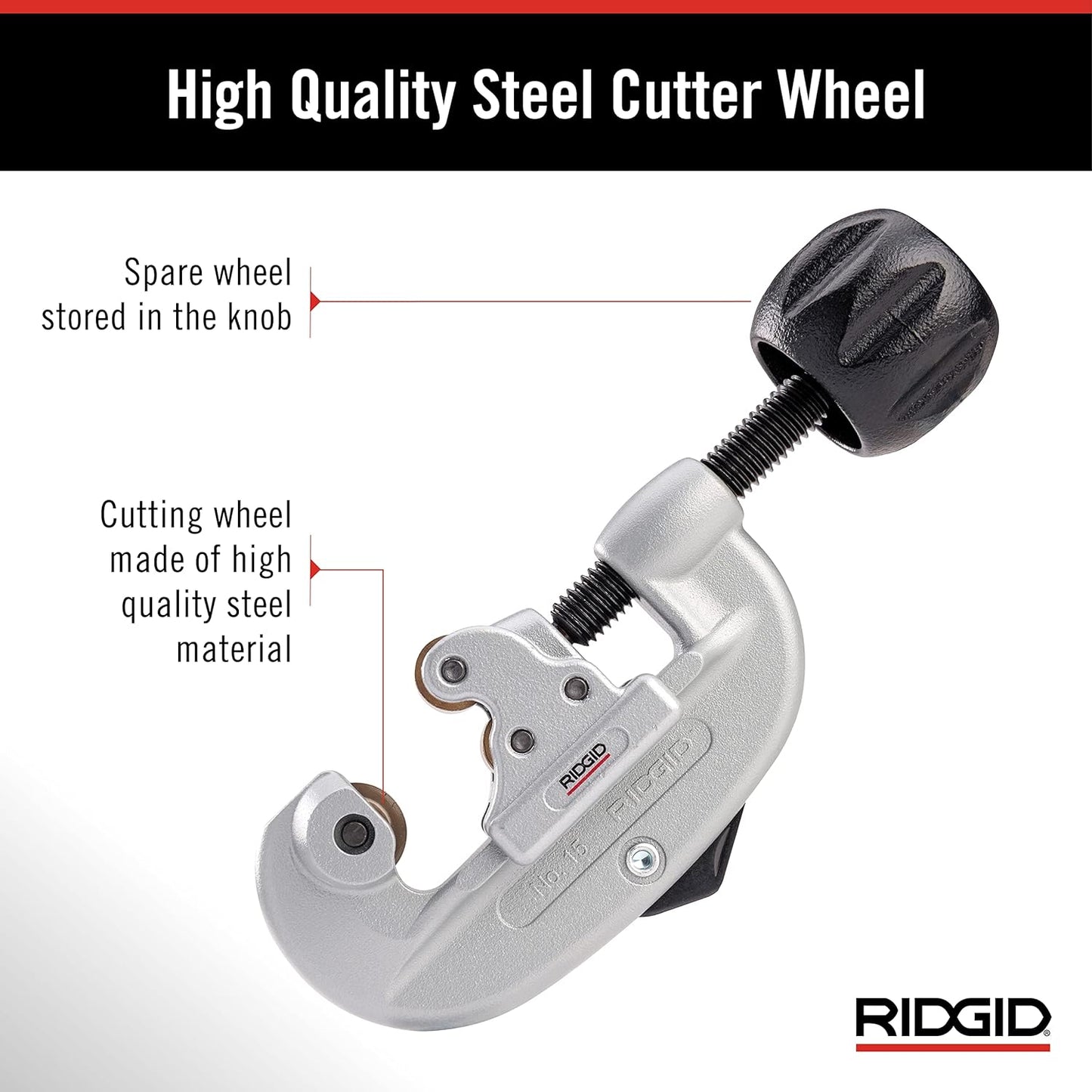 RIDGID 32920 15 Tube Pipe Cutters, Black/Silver, S