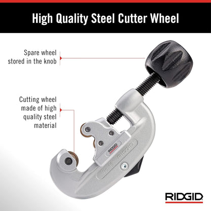 RIDGID 32920 15 Tube Pipe Cutters, Black/Silver, S