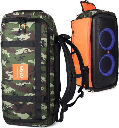 Binsuca Speaker Bag Rugged Speaker Bag Carry Case Compatible with JBL Party Box Series, Portable Speaker Carry Tote Bag Backpack (For JBL Partybox 310 bag)