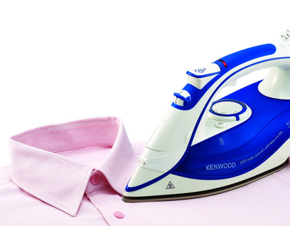 Kenwood Steam Iron 2100W With Ceramic Soleplate, Anti-Drip, Self Clean, Continuous Steam, Burst, Spray Function Stp50.000Wo White/Orange