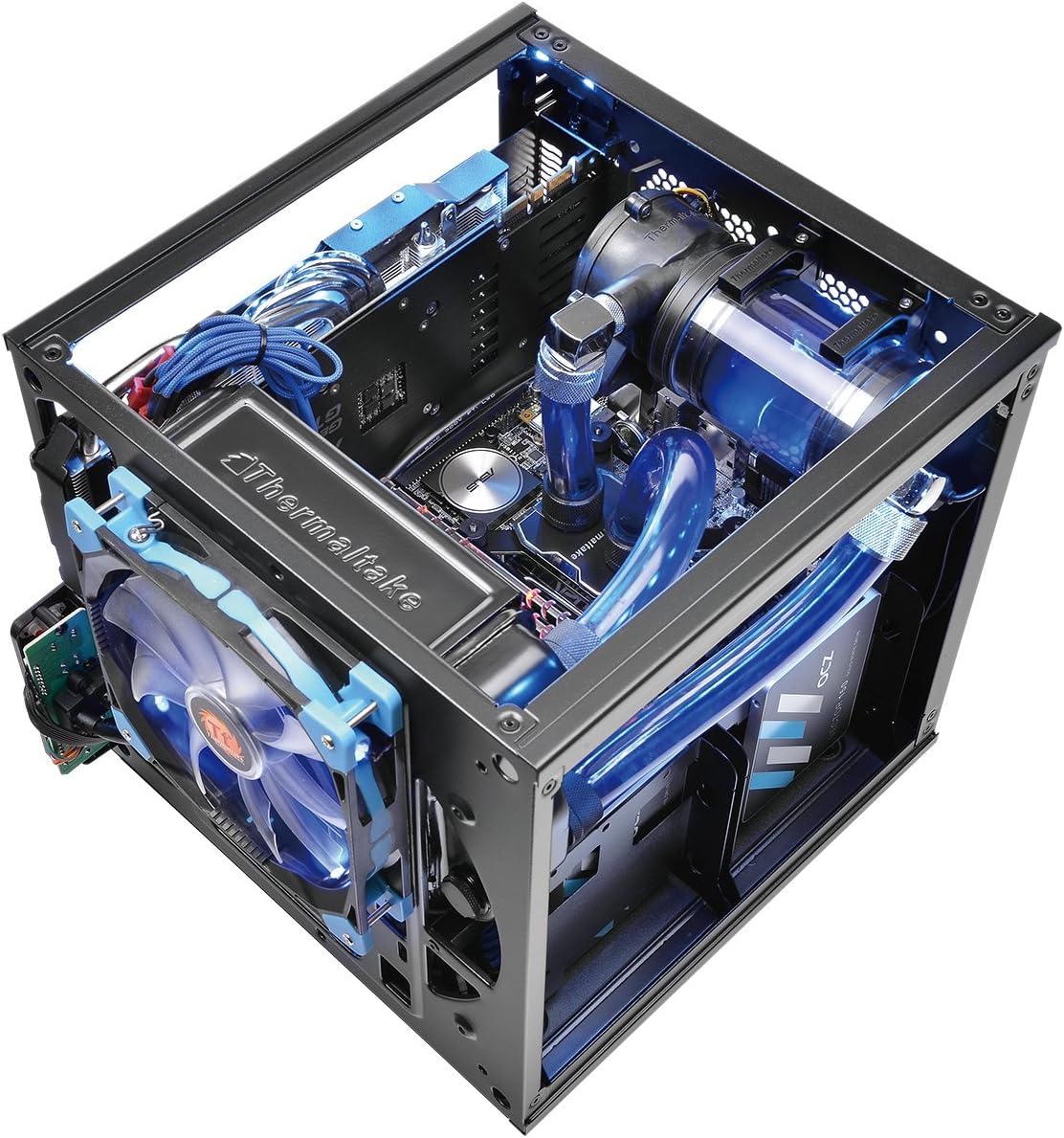 Thermaltake Suppressor Mini Itx Cube Chassis Ultra Quiet Gaming Silent Computer Case Ca-1E6-00S1Wn-00