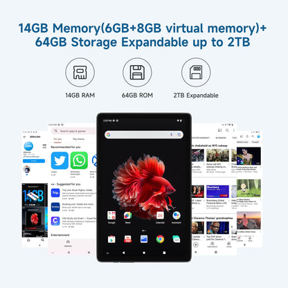 ALLDOCUBE Android 12 Tablet 10.4 inch iPlay 50 Android Tablet, 6GB RAM+64GB ROM, 4G LTE & 2.4/5G WiFi, 5MP+8MP Dual Camera, Octa-Core Chip, FHD 2000x1200 Resolution, 6000mAh, BT5.0, GPS (2TB Expand)