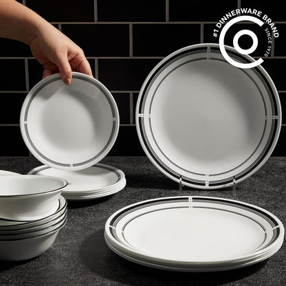 Corelle 18-Piece Chip Resistant Classic Collection Dinnerware Set, Service for 6 18-Piece 1134331