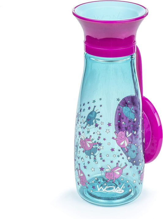 WOW CUP MINI 360 Sippy Cup, 12 oz / 350 ml (Teal Blue)