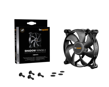 be quiet! Shadow Wings 2 140mm PWM, BL087, Cooling Fan, Black