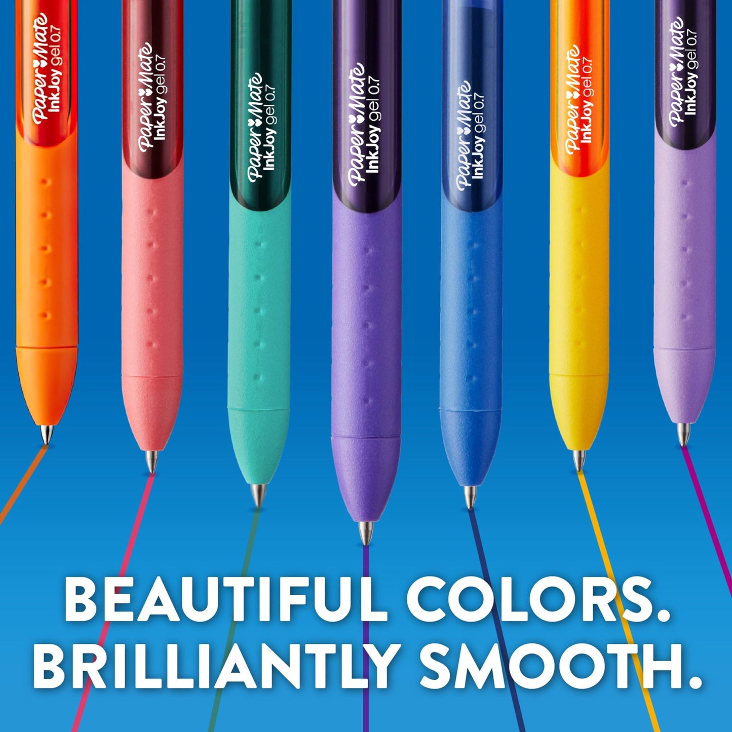 Paper Mate Inkjoy Gel Retractable Pen, 0.7Mm, Ink, Pack Of 14, Assorted (1951636)