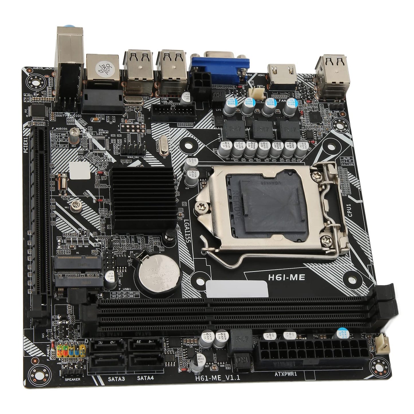 LGA1155 DDR3 Motherboard, B75M Desktop Computer M ATX Motherboard with 2 DDR3 Slots, Up to 16G Memory, Gaming Motherboard Support i3 i5 i7 Pentium Xeon Processor