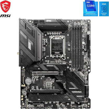 MSI PRO B760-P WIFI DDR4 Motherboard, ATX - Supports Intel 12th & 13th Gen Core Processors, LGA 1700 - DDR4 Memory Boost 5333+MHz/OC, PCIe 4.0 x16 Slots, M.2 Gen4 Slots, 2.5G LAN, Wi-Fi 6E