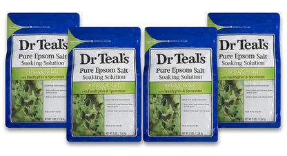 Dr Teal'S Epsom Relax Salt And Relief With Eucalyptus Spearmint, 1.36 KilogRAM