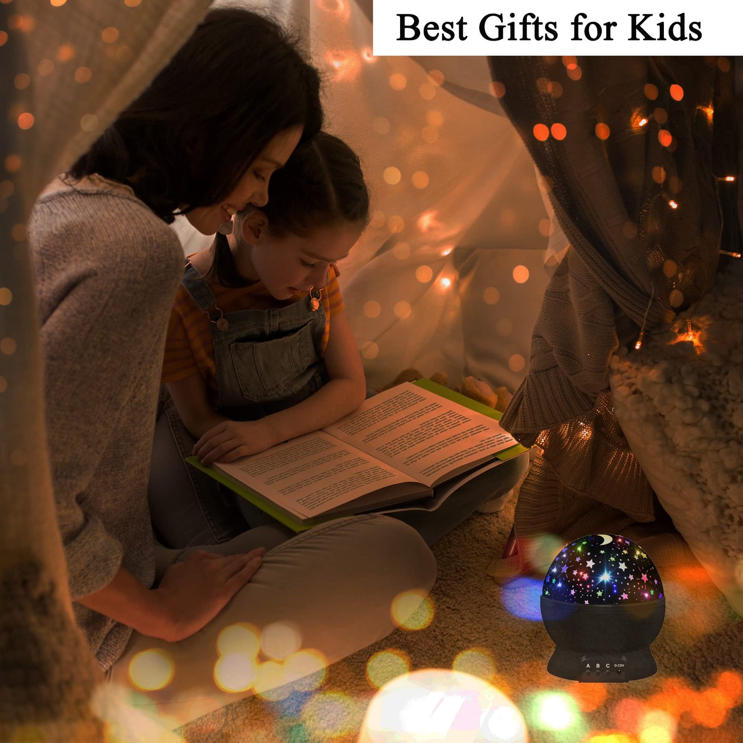 HONGID Night Lights for Kids,Star Light Projector Kids Room,Glow in The Dark Stars,Christmas Xmax Birthday Gifts Kids,Light Lamp Sensory Aesthetic Room Decor