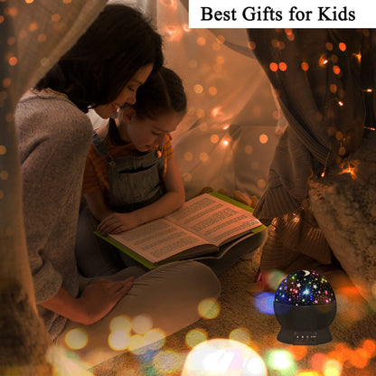 HONGID Night Lights for Kids,Star Light Projector Kids Room,Glow in The Dark Stars,Christmas Xmax Birthday Gifts Kids,Light Lamp Sensory Aesthetic Room Decor