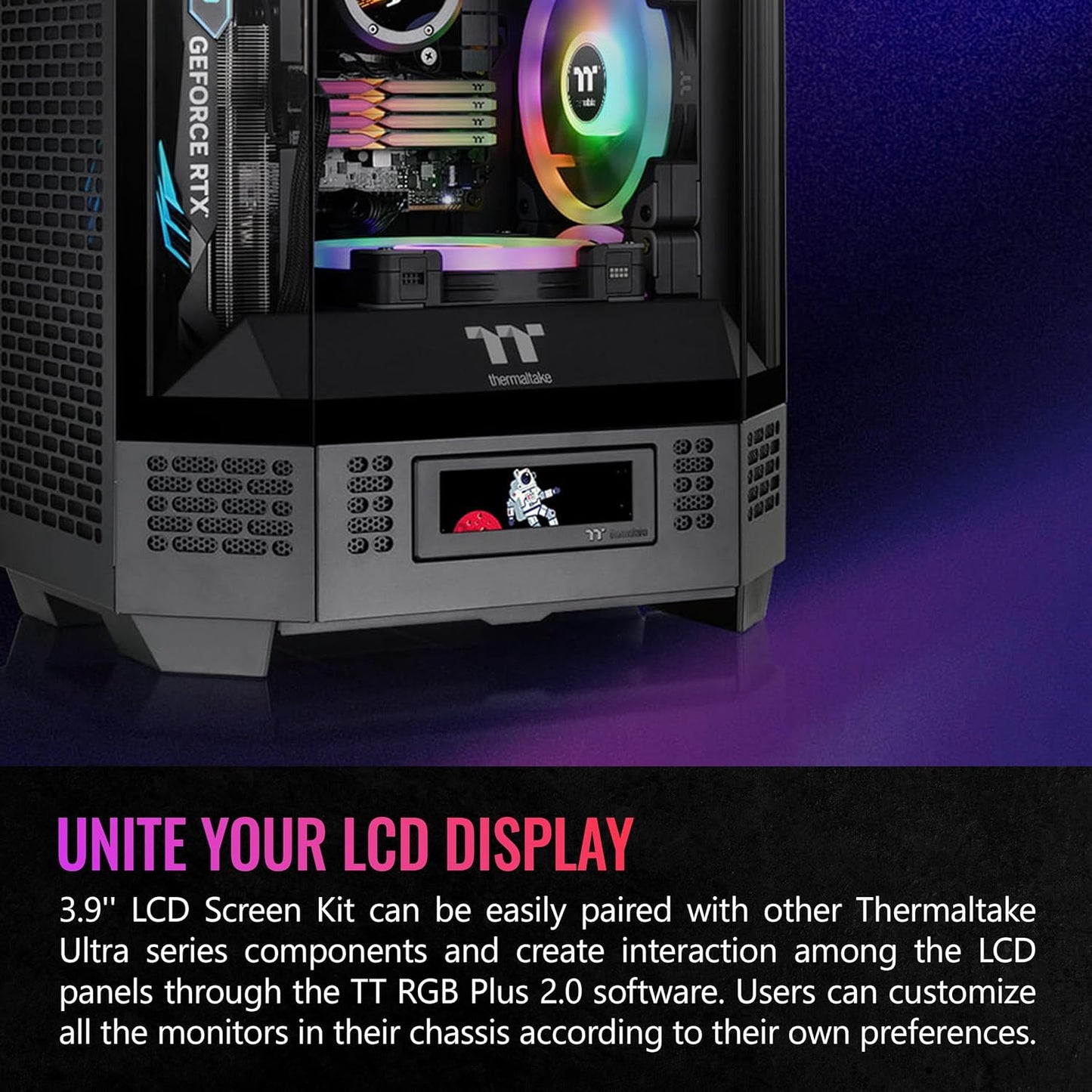 Thermaltake Tower 100 Black Edition Tempered Glass Type-C (Usb 3.1 Gen 2) Mini Tower Computer Chassis Supports Mini-Itx Ca-1R3-00S1Wn-00