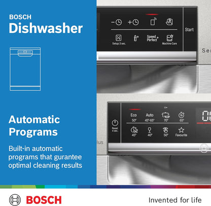 Bosch Standing Dishwasher, 13 Place Settings Dishwashers, Made in Germany Bosch Dishwasher, Dishwasher Machine SMS6ECI38M