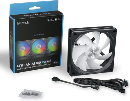 Lian Li UNI FAN AL140 Digital Addressable RGB 140 Fan , Single Pack - White