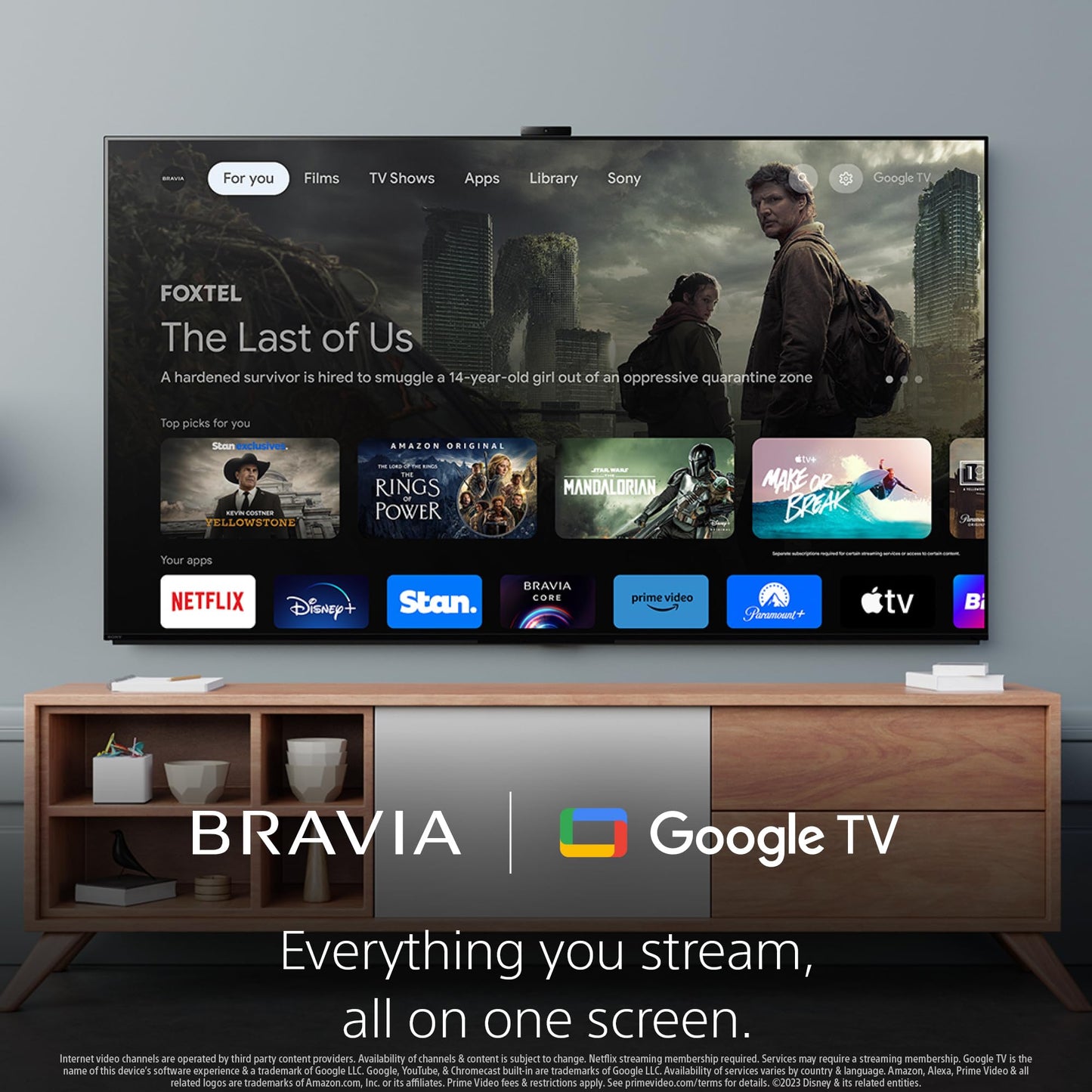 Sony BRAVIA 55 Inch TV 4K UHD LED Smart Google TV - KD-55X80L (2023 Model) - UAE Version