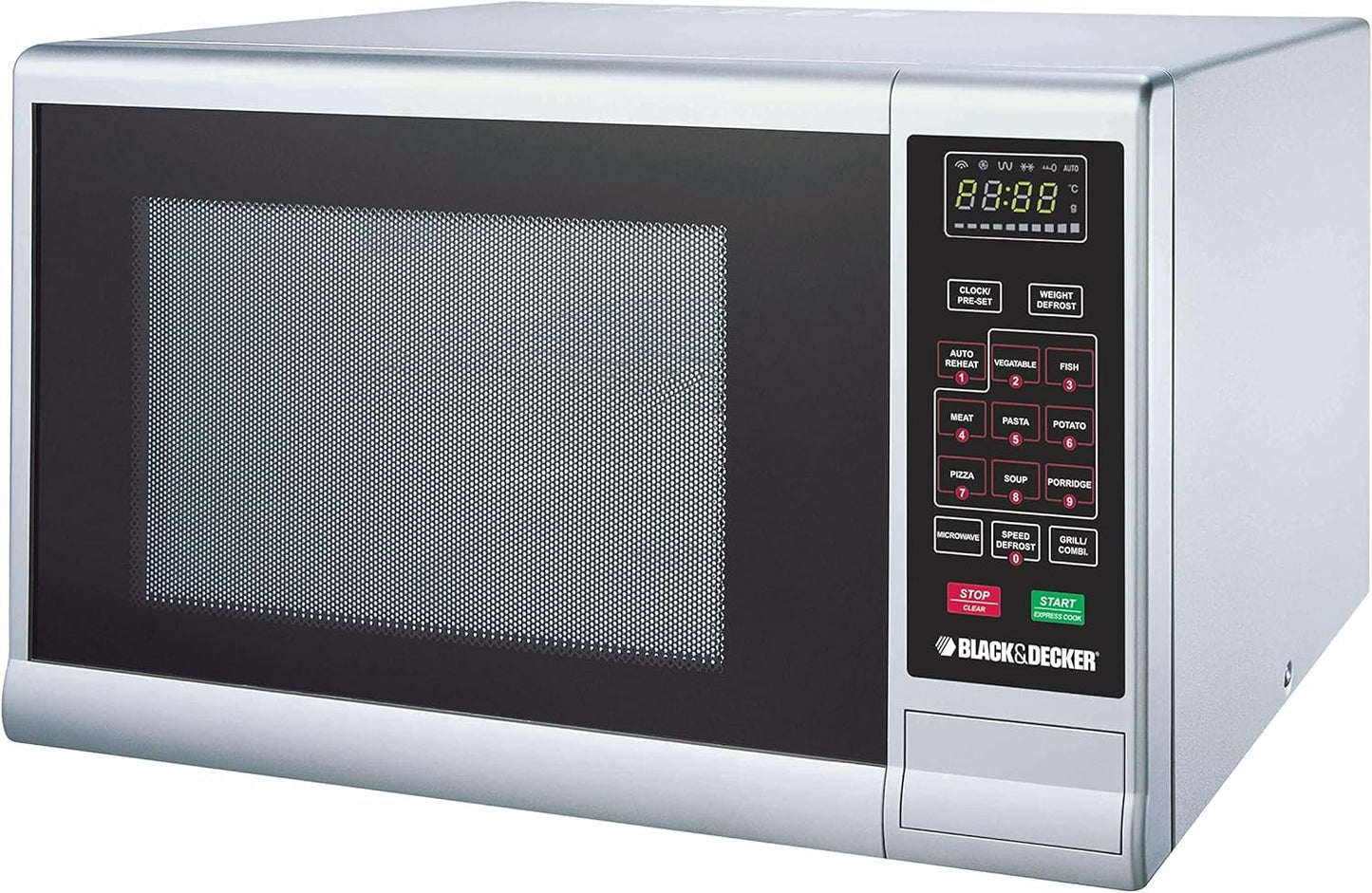 Black+Decker Mz3000Pg-B5 30 Liter Microwave Oven - Silver