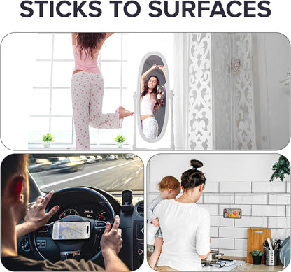 Silicone Suction Phone Case Adhesive Mount, Hands-Free Mobile Accessory Holder back of phone for Selfies and Videos|| Phone cup Gripper Stickers On The Wall