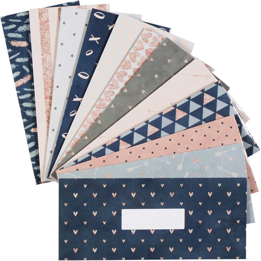 12 Budget Envelopes. Laminated Cash Envelope System for Cash Savings Plus 12 Budget Sheets.