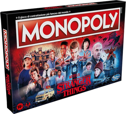 Hasbro Gaming Monopoly Stranger Things Board Game For Adults And Teenagers 14 Years Older, Multicoloured, 41 x 400 x 267 mm (Italian Language)