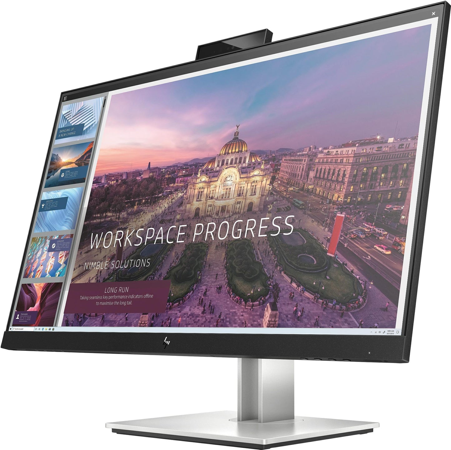 HP E24d G4 23.8" Full HD LED LCD Monitor - 16:9 - Black, Silver