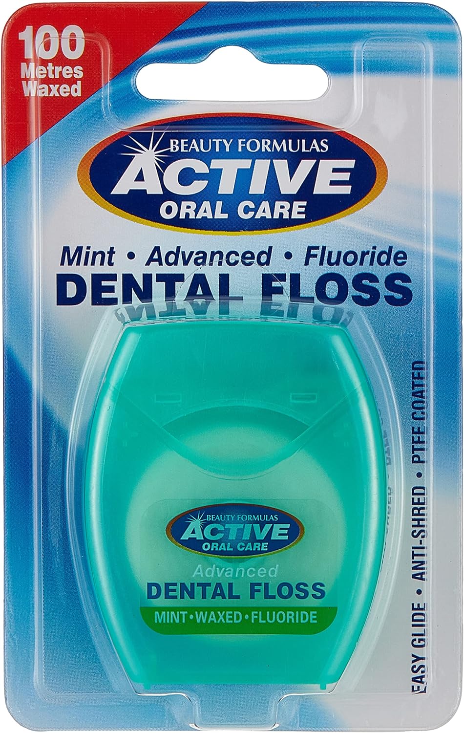 BEAUTY FORMULAS ACTIVE.ADV.MINT.WAXED+FLUOR.100M FLOSS