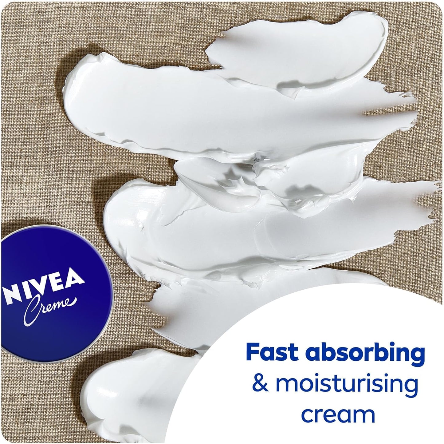 NIVEA Moisturising Cream, Universal All Pourpose Moisturizer for Face Body Hands, Tin 400ml