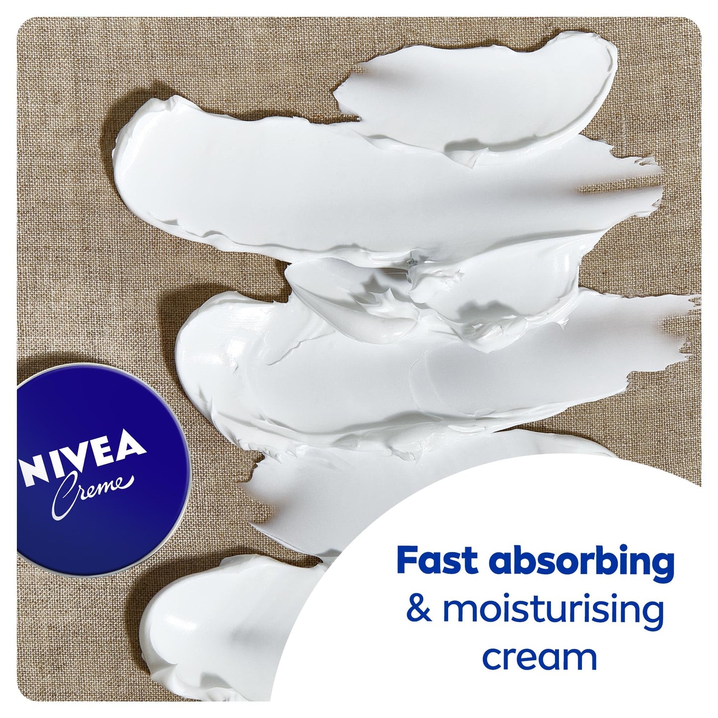 NIVEA Moisturising Cream, Universal All Pourpose Moisturizer for Face Body Hands, Tin 400ml