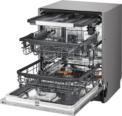 LG Built-in Dishwasher, 14 Placement Settings, Steam, Noble Steel Color, Made in Korea - DBC425TS