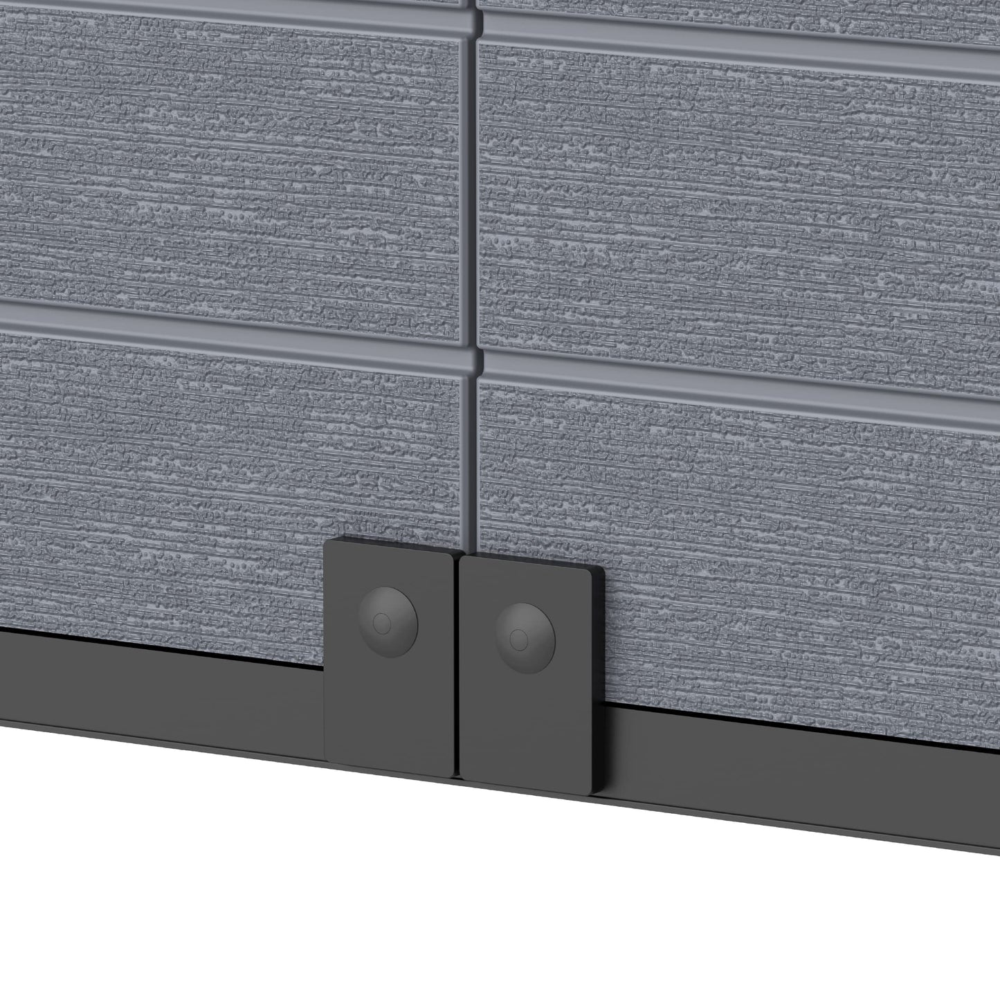 Cosmoplast Cedargrain Vertical Stoarge Tall Cabinet, Dark Grey