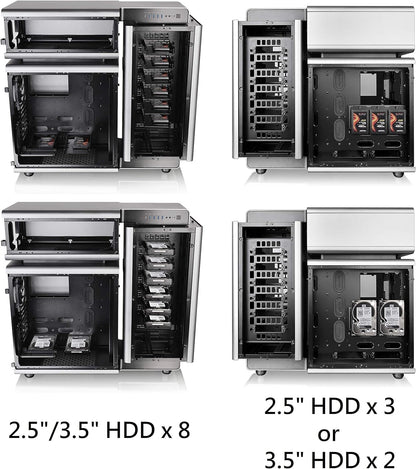 Thermaltake Level 20 Mt Argb Built-In, 3 X 12 0 Mm Gaming Cube Case - Ca-1M7-00M1Wn-00, Black