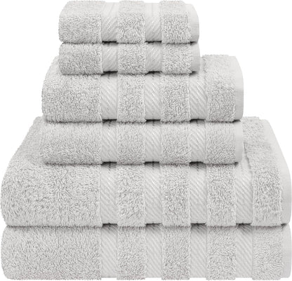 American Soft Linen Bath Linen Sets, 4 Pack Bath Linen Sets for Your Bathroom, Salem Luxury 100% Turkish Soft Twist Cotton, 13 x 13 inches Premium Quality Bath Linen Sets, Black