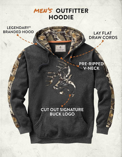 Legendary Whitetails Men's Camo Outfitter Hoodie Hoodie