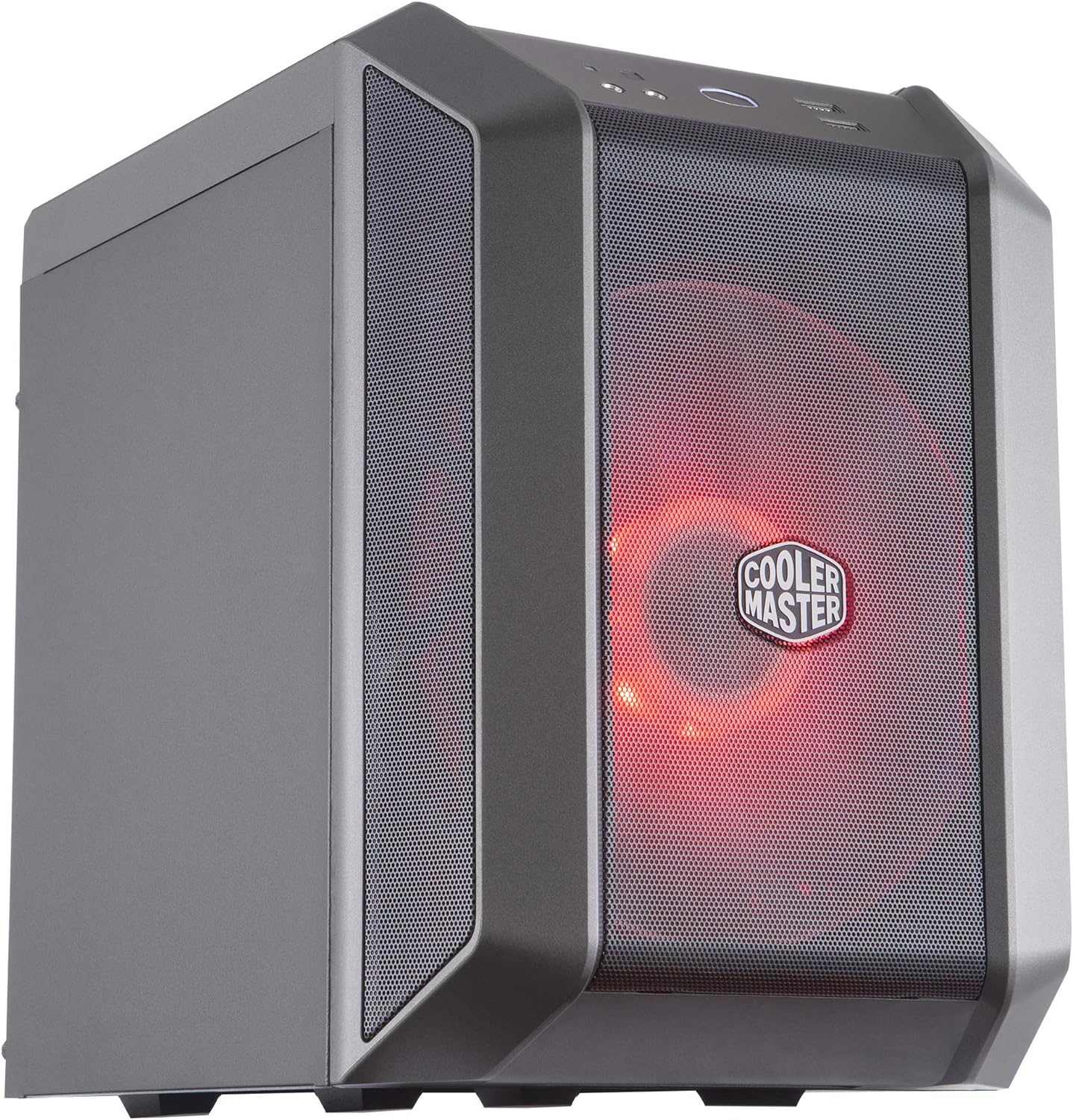 Cooler Master MasterCase H500 ARGB - PC Case with Dual 200mm Fans for High-Volume Airflow, Mesh and Transparent Front Chassis Panels, Flexible ATX Hardware Capacity