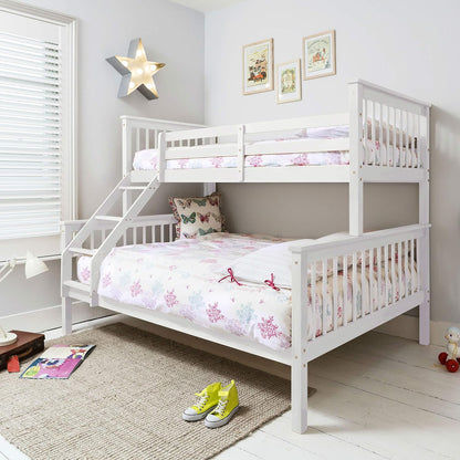 Noa and Nani - Hanna Triple Bed Bunk Bed - (White)