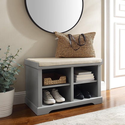 Crosley Furniture Anderson Entryway Storage Bench, White