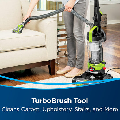 BISSELL | Powerforce Helix Turbo Rewind | Upright Vacuum Cleaner (2261E) Green and Black-2 years manufacturing warranty