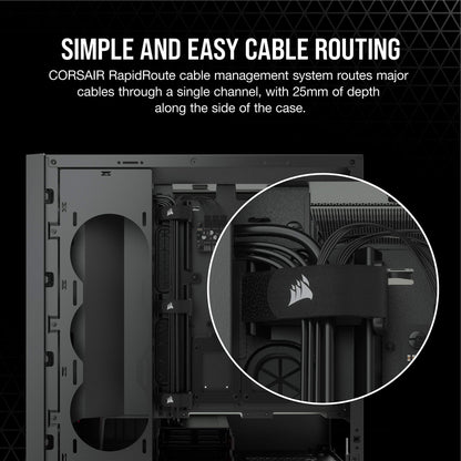 Corsair Icue 5000X Rgb Tempered Glass Mid-Tower Atx Pc Smart Case, White