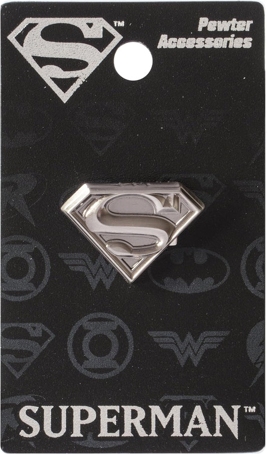 DC Superman Logo Pewter Lapel Pin