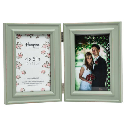 Hampton Frames NEW ENGLAND Solid Oak Wood Photo Frame (Double 5x7 (13x18cm)), natural