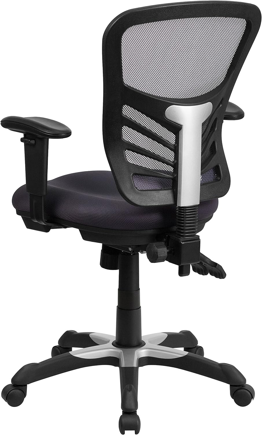 Flash Furniture Office Chair, Metal, White, 68.58 x 64.77 x 112.4 cm