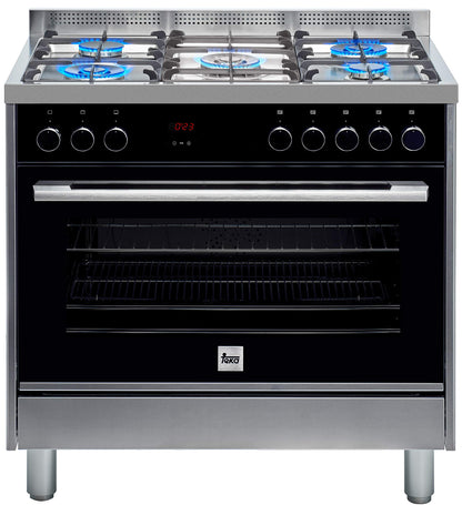 Teka Fs3Ff L90Gg S/S Free Standing Cooker With Gas Hob And Multifunction Gas Oven In 90cm"Min 1 year manufacturer warranty"