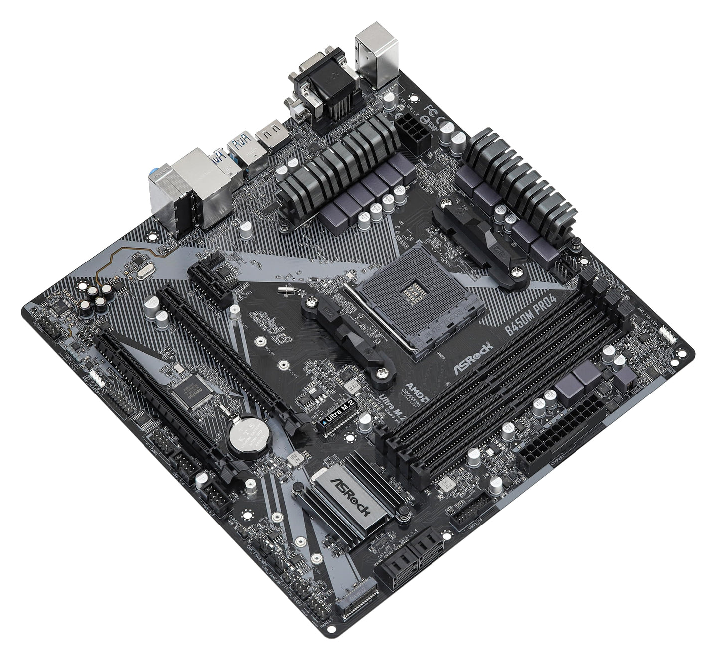 Asrock B450M Pro4 R2.0 AMD B450 Socket AM4 micro ATX