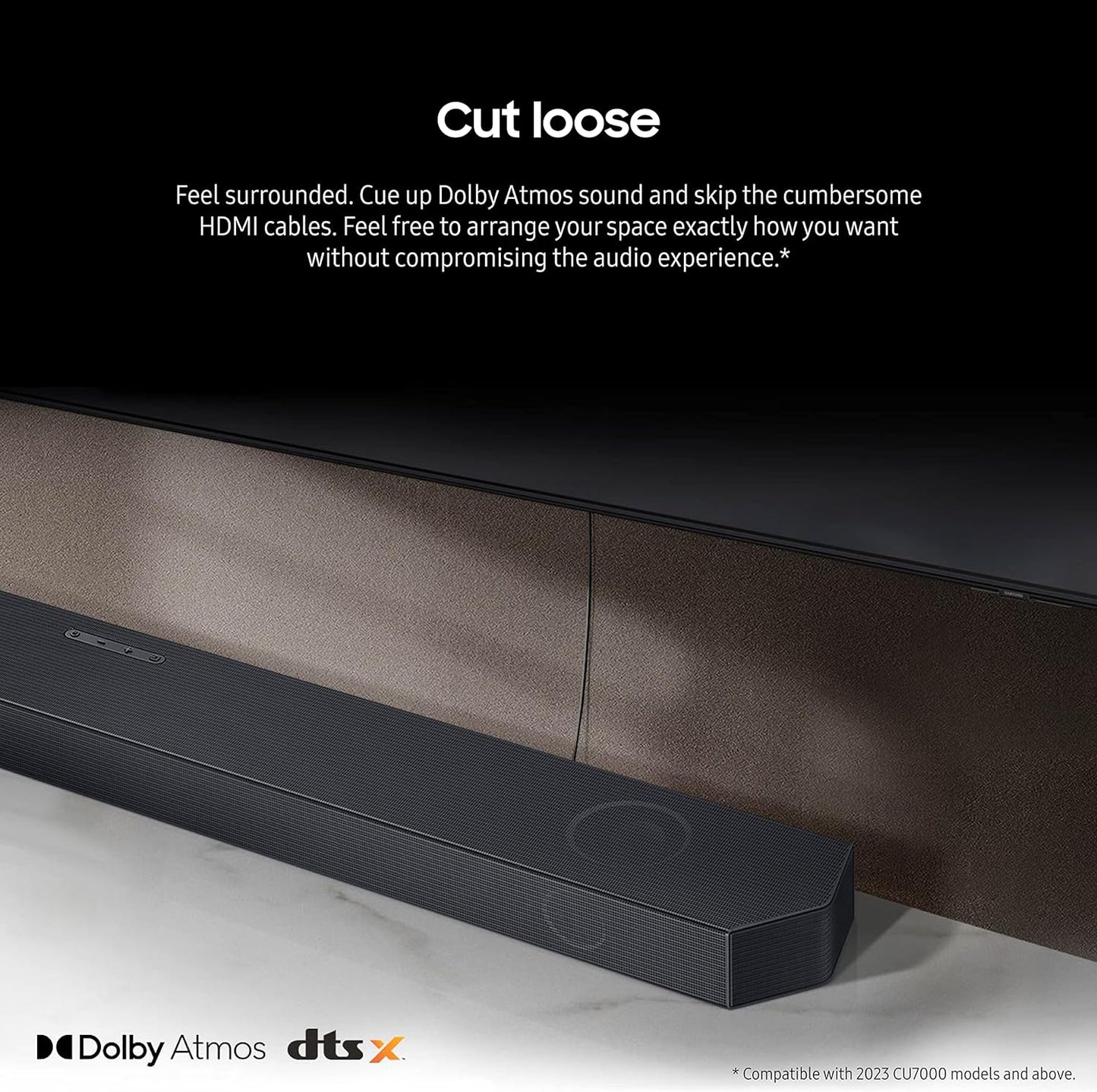 Samsung 3.1Ch Wireless Soundbar with Dolby Digital/DTS Virtual:X In Built Subwoofer Bluetooth Connectivity - HW-B650/ZN