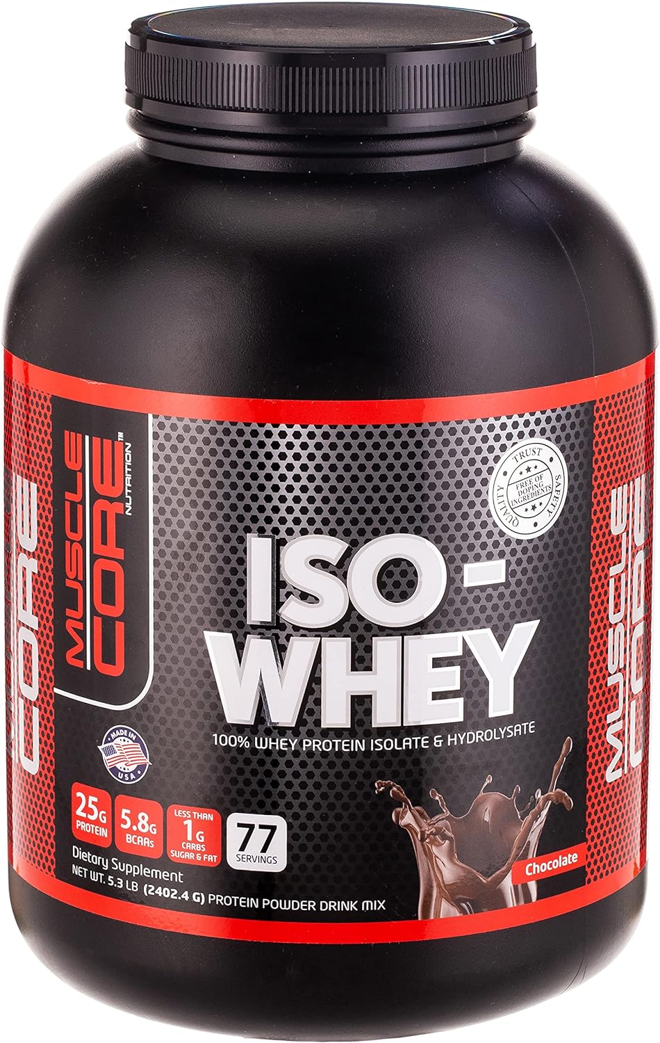 MUSCLE CORE NUTRITION Iso-Whey Chocolate, 5 Lbs.