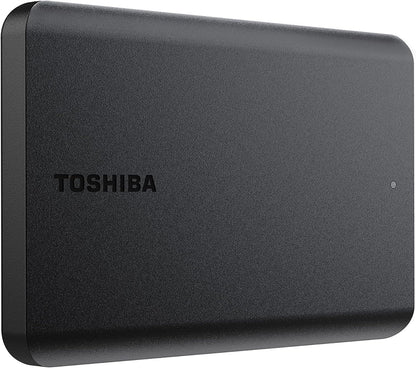 Toshiba Canvio Basics 1TB Portable External Hard Drive USB 3.0, Black - HDTB510XK3AA