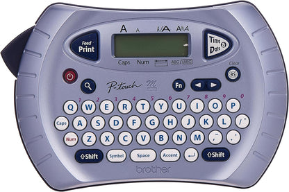 Brother P-touch Label Maker, Personal Handheld Labeler, PT70BM, Prints 1 Font in 6 Sizes & 9 Type Styles, Two-Line Printing, Silver